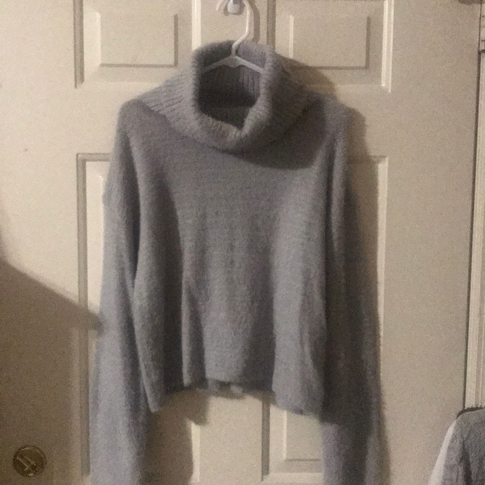 Emory park silver fluffy sweater